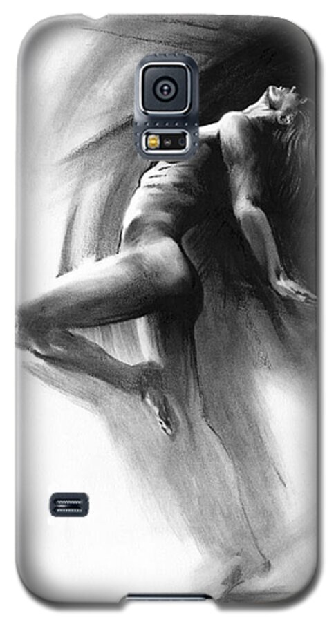 Figurative Galaxy S5 Case featuring the drawing Fount by Paul Davenport