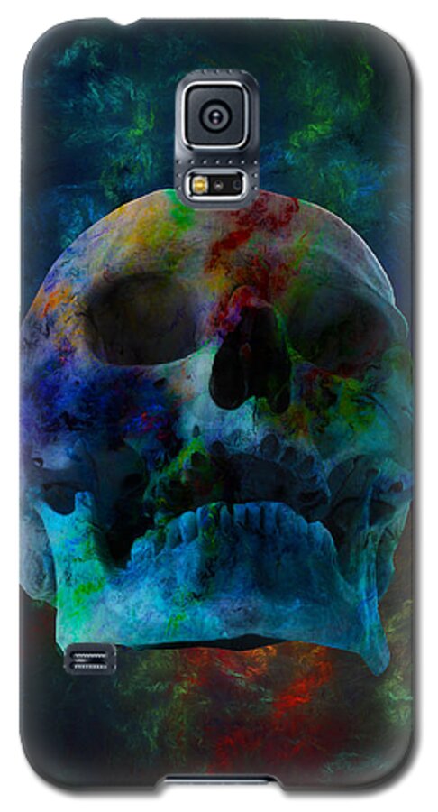 Skull Galaxy S5 Case featuring the digital art FracSkull 3 by Chris Thomas