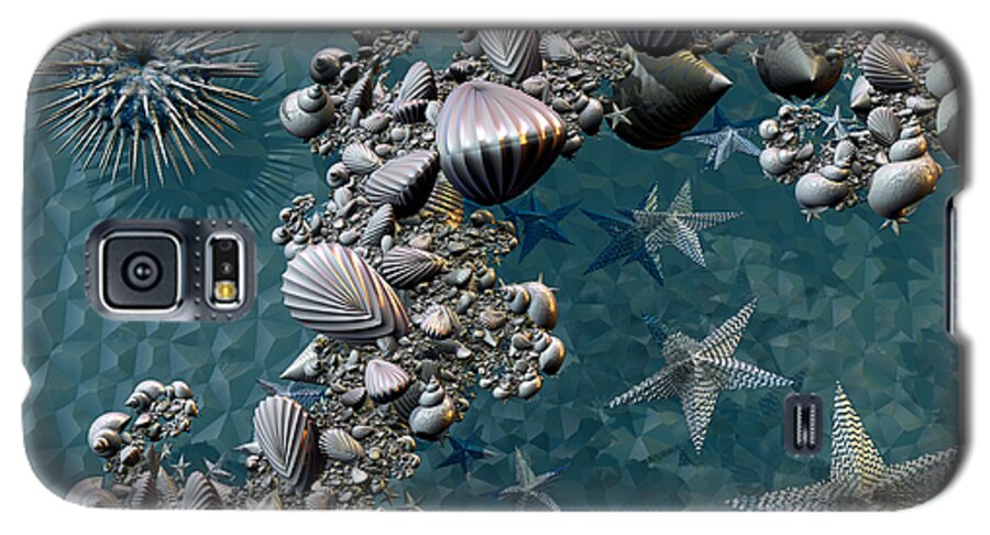 Abstract Galaxy S5 Case featuring the digital art Fractal Sea Life by Manny Lorenzo