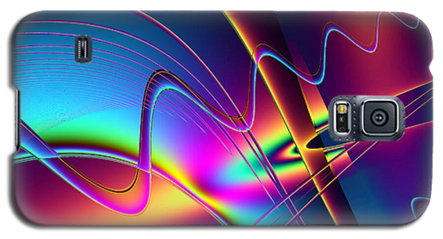 Abstract Galaxy S5 Case featuring the digital art Frequency by Wendy J St Christopher