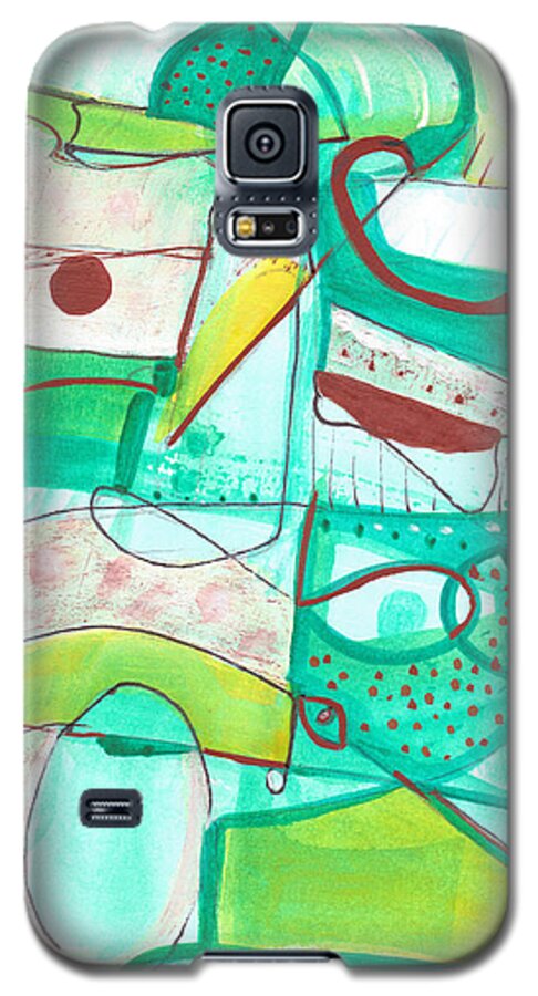 Watercolor Galaxy S5 Case featuring the painting From Within 15 by Stephen Lucas