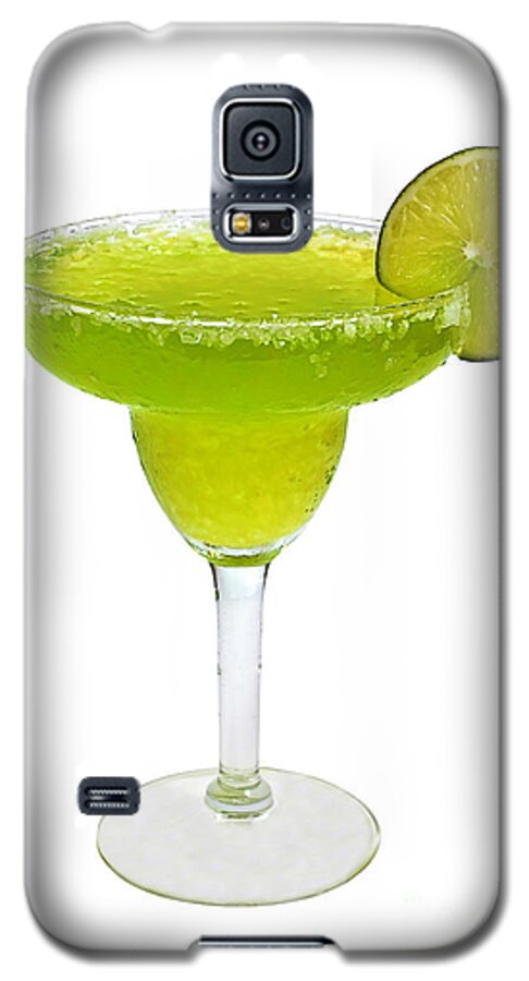 Margarita Galaxy S5 Case featuring the photograph Frozen Margarita with Lime Isolated by Danny Hooks