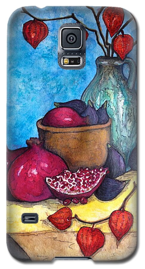 Still Life Galaxy S5 Case featuring the painting Fruits of Season by Rae Chichilnitsky