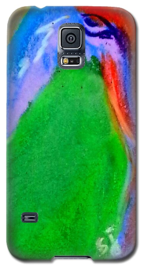 Animal Galaxy S5 Case featuring the painting Funky Baby Goat Kid by Sue Jacobi