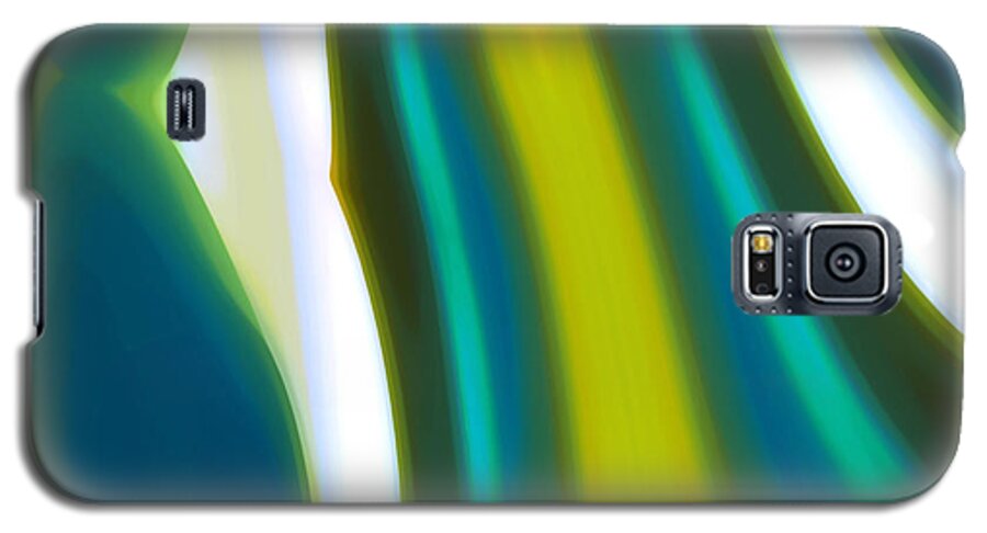 Abstract Landscape Galaxy S5 Case featuring the painting Abstract Tide 9 by Amy Vangsgard