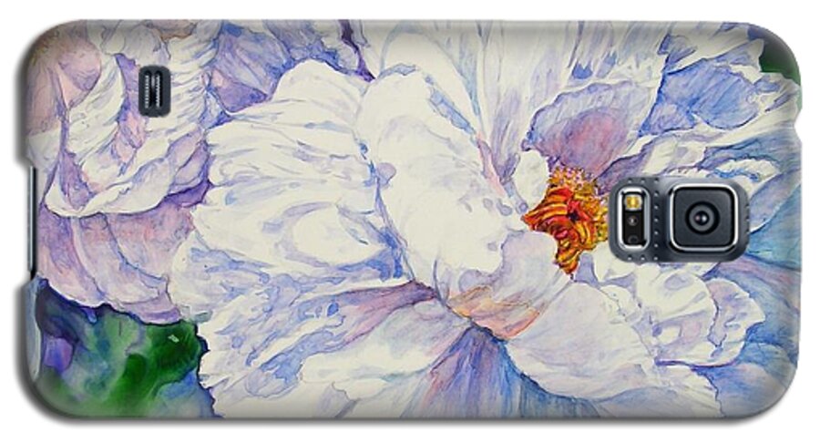 Peony Galaxy S5 Case featuring the painting Garden Friends by Annika Farmer