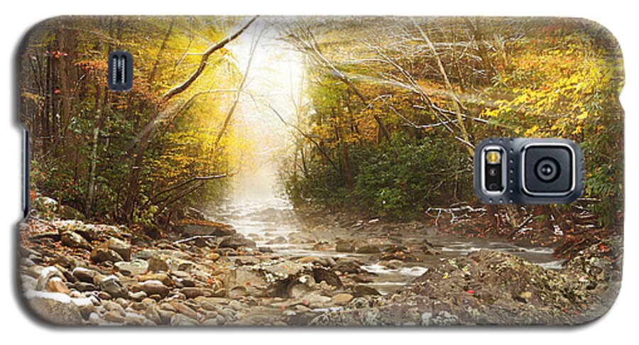 Gatlinburg Galaxy S5 Case featuring the photograph Gatlinburg Trail in Snow by Coby Cooper