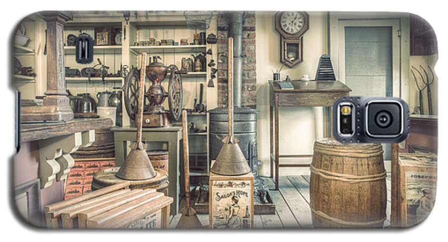 General Store Galaxy S5 Case featuring the photograph General Store - 19th Century Seaport Village by Gary Heller