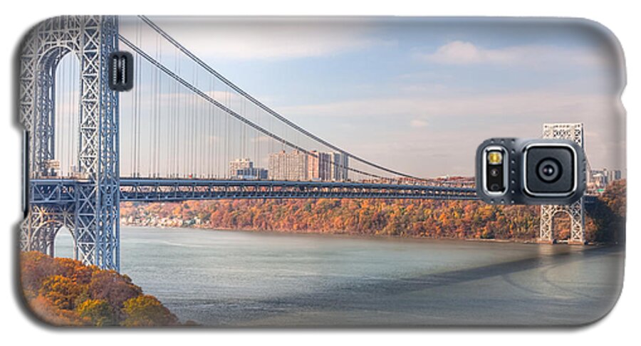 Clarence Holmes Galaxy S5 Case featuring the photograph George Washington Bridge by Clarence Holmes