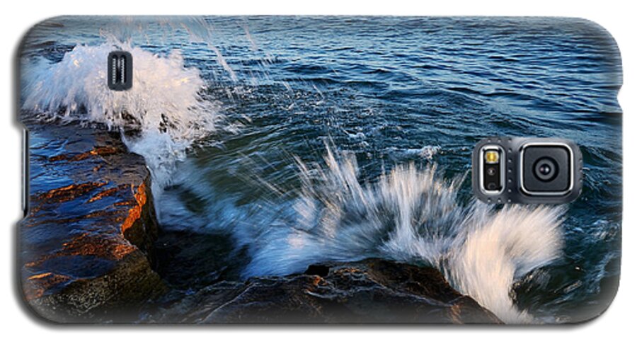 Water Galaxy S5 Case featuring the photograph Georgian Bay Shore Surf by Steve Somerville