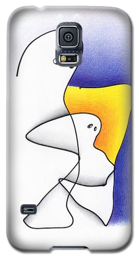 Halloween Galaxy S5 Case featuring the digital art Ghost and Child by Ismael Cavazos