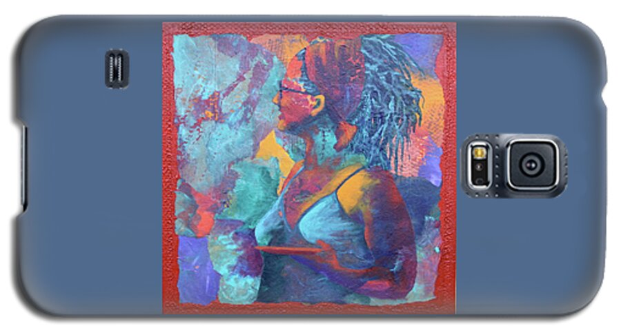 People Galaxy S5 Case featuring the painting Girl With Dreads by Nancy Jolley