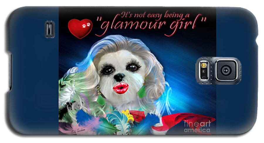 Hollywood Makeover Galaxy S5 Case featuring the digital art Glamour Girl-3 by Kathy Tarochione