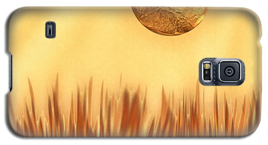 Digital Galaxy S5 Case featuring the digital art Golden Summers by Wendy J St Christopher