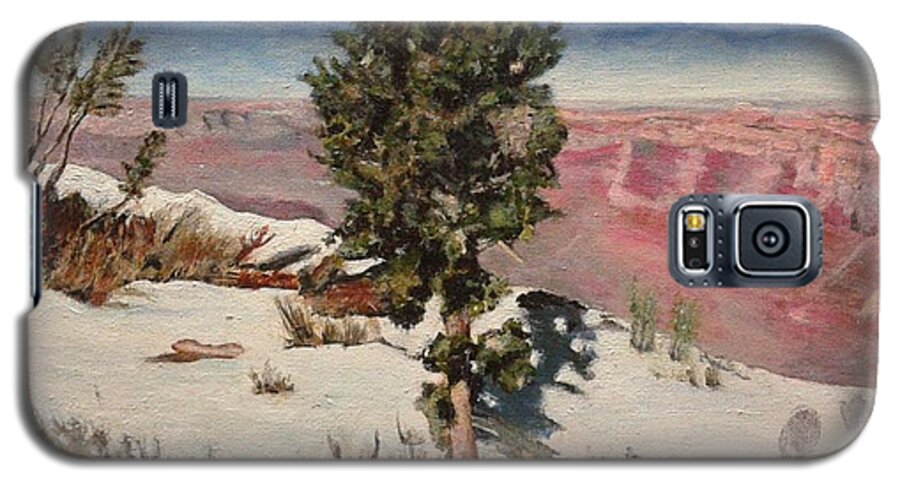 Landscape Galaxy S5 Case featuring the painting Grand Canyon by Cassy Allsworth