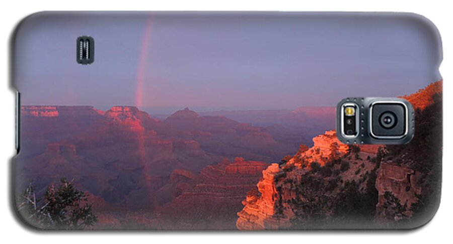 Grand Canyon Galaxy S5 Case featuring the photograph Grand Canyon Rainbow by Jayne Wilson