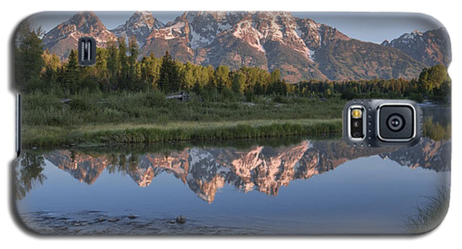 Grand Teton Galaxy S5 Case featuring the photograph Grand Teton Awakening by Sandra Bronstein