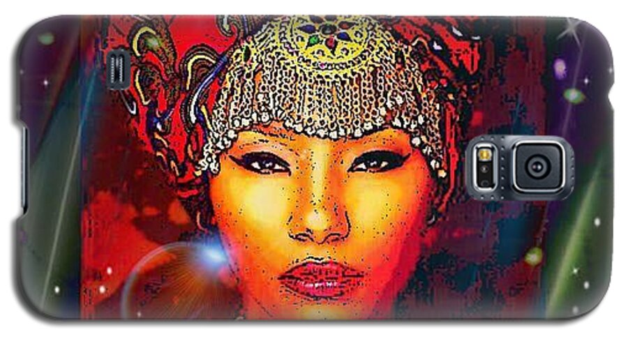 Digital Art Galaxy S5 Case featuring the digital art Great Lady Malkia by Karen Buford