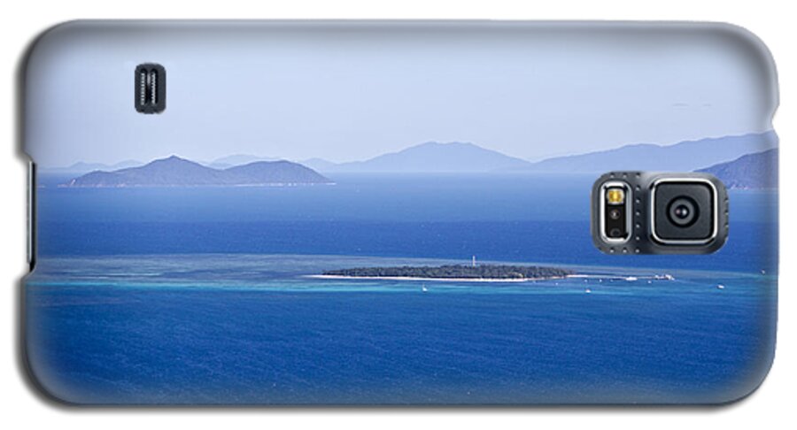 The Great Barrier Reef Galaxy S5 Case featuring the photograph Green Island with Fitzroy Island in the back ground by Debbie Cundy