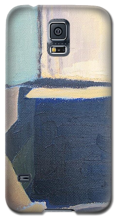 Boxes Galaxy S5 Case featuring the painting Green Panel by Vera Smith