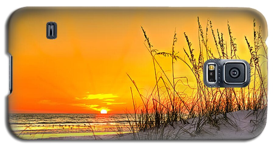 Gulf Of Mexico Galaxy S5 Case featuring the photograph Gulf Sunset by Marvin Spates