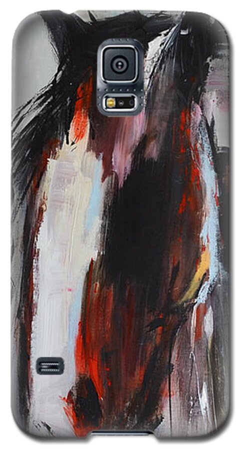 Horse Galaxy S5 Case featuring the painting Gypsy by Cher Devereaux