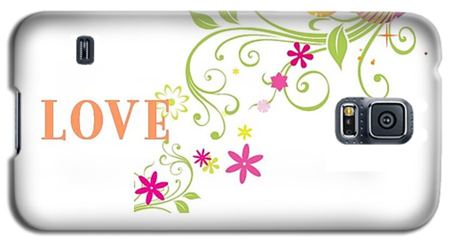 Laugh Galaxy S5 Case featuring the digital art Happy Words by Florene Welebny