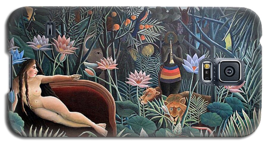 Henri Rousseau Galaxy S5 Case featuring the painting Henri Rousseau The Dream 1910 by Movie Poster Prints