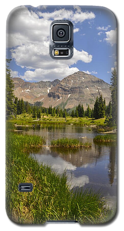 Colorado Galaxy S5 Case featuring the photograph Hesperus Mountain Reflection by Aaron Spong