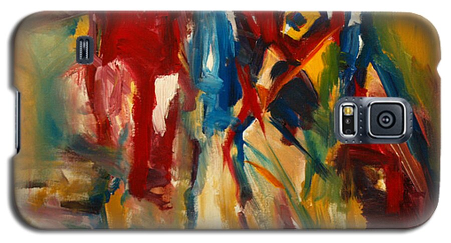  Galaxy S5 Case featuring the painting Hidden Cow by John Gholson