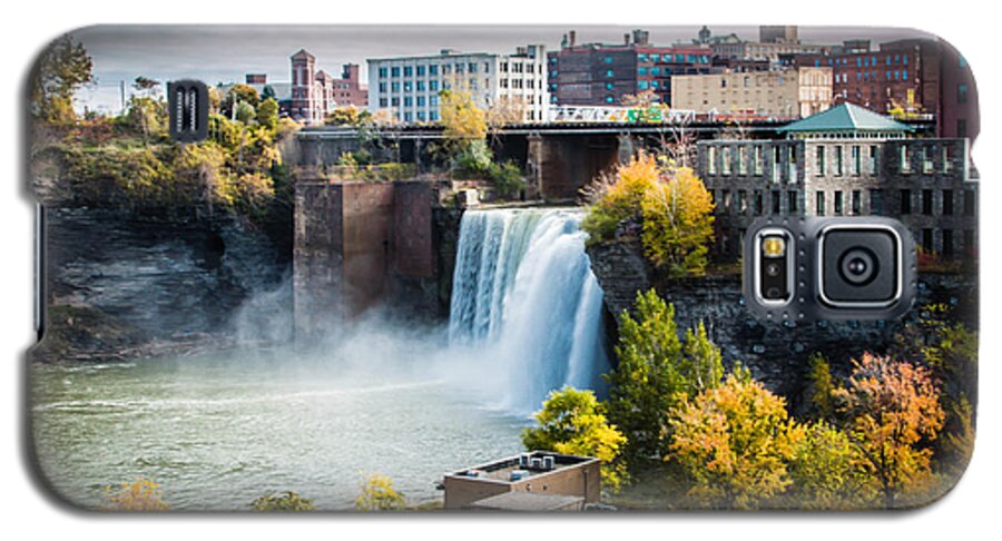 High Falls Galaxy S5 Case featuring the photograph High Falls Rochester by Sara Frank