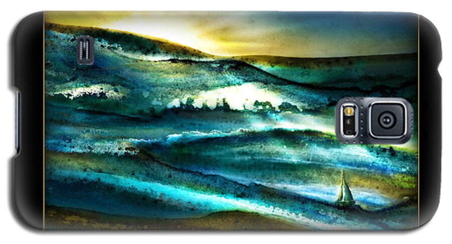 Sunset Galaxy S5 Case featuring the painting His Mercies Are New Every Morning by Shevon Johnson