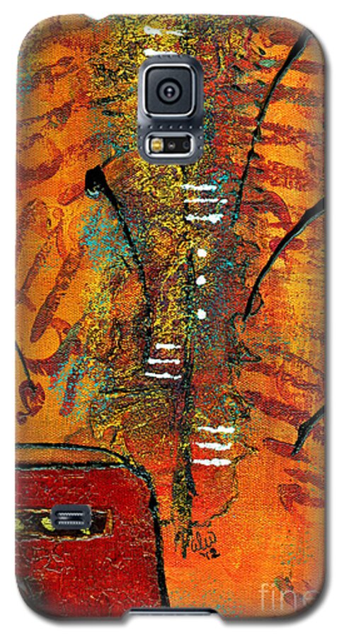 Acrylic Galaxy S5 Case featuring the painting HIS Vase by Angela L Walker