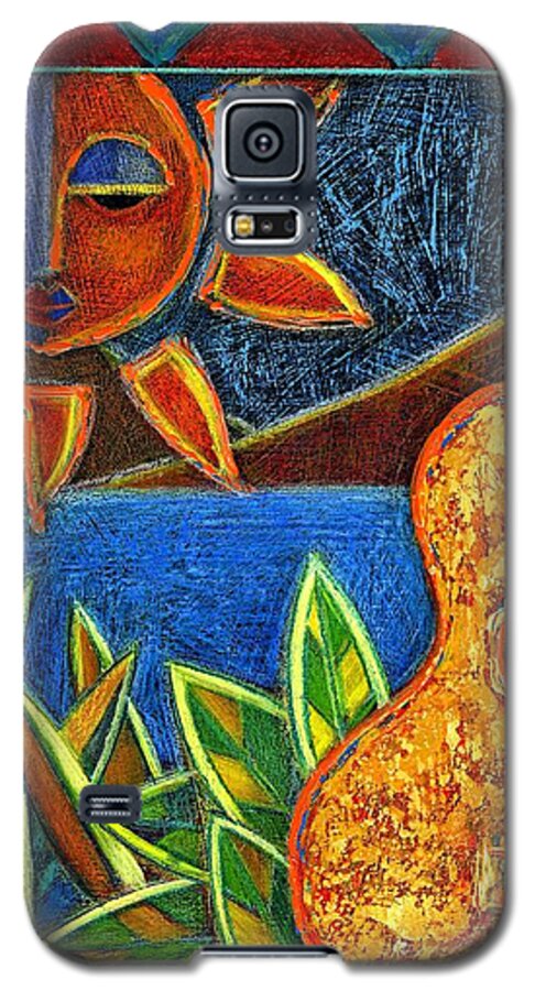 Guitar Galaxy S5 Case featuring the painting Hispanic Heritage by Oscar Ortiz