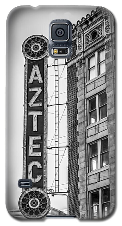 Downtown Galaxy S5 Case featuring the photograph Historic Aztec Theater by Melinda Ledsome