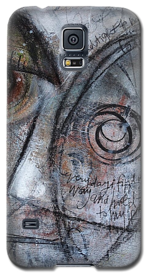 Faith Galaxy S5 Case featuring the painting Hold Tight to my Faith by Laurie Maves ART