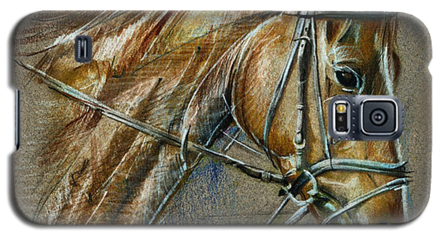 Horse Galaxy S5 Case featuring the drawing My Horse Face Drawing by Daliana Pacuraru