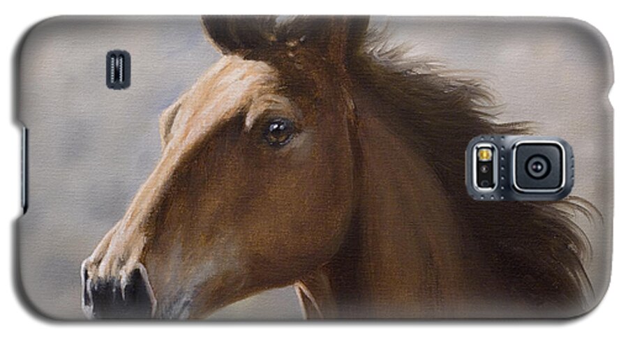Horse Paintings Galaxy S5 Case featuring the painting Horse portrait III by John Silver