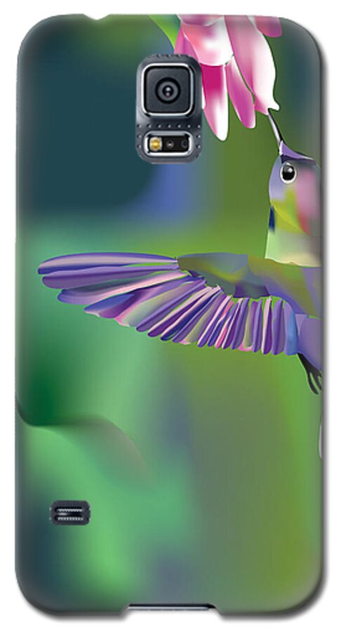 Hummingbird Galaxy S5 Case featuring the digital art Hummingbird by Arline Wagner