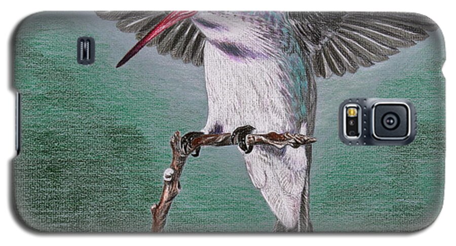 Hummingbird Galaxy S5 Case featuring the drawing Hummingbird by Kume Bryant