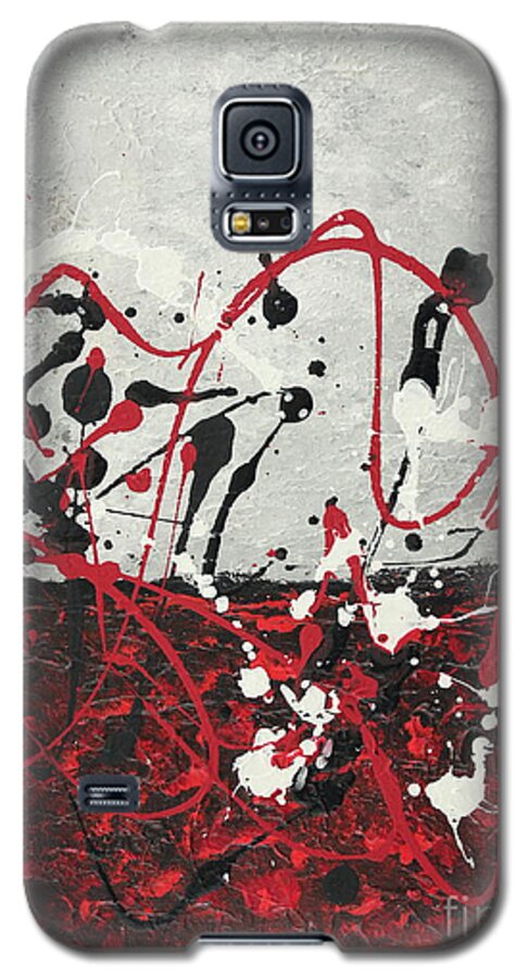 Swirl Galaxy S5 Case featuring the painting Ice cream Sandwich 1 by Preethi Mathialagan