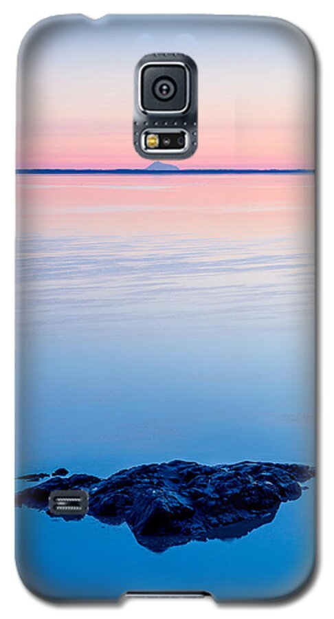 Alaska Cook Inlet Turnagain Arm Turnagain Sunset Iliamna Reflection Water Galaxy S5 Case featuring the photograph Iliamna Echoes by Tim Newton