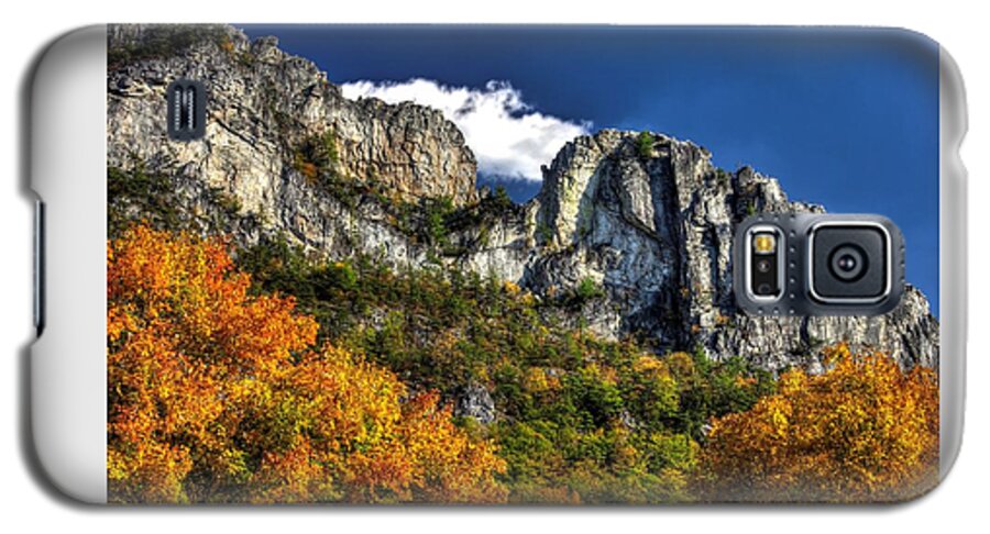 West Virginia Galaxy S5 Case featuring the photograph Imposing Seneca Rocks - Seneca Rocks National Recreation Area WV Autumn Mid-Afternoon by Michael Mazaika