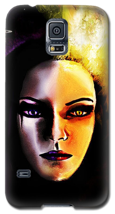 Two Galaxy S5 Case featuring the painting In Between by Sophia Gaki Artworks