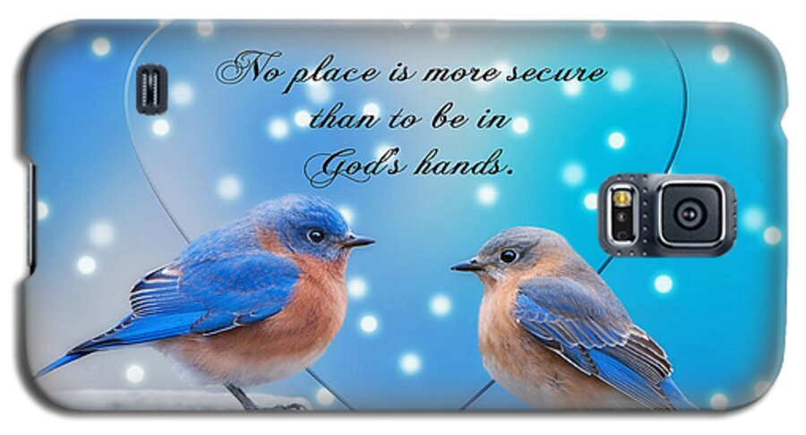 Bluebirds Galaxy S5 Case featuring the photograph In God's Hands by Bonnie Barry