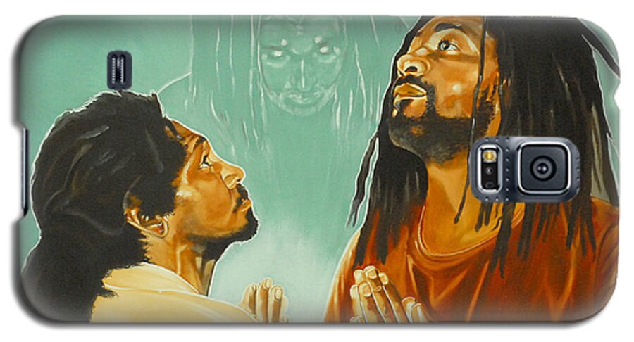 Rastafarians Galaxy S5 Case featuring the painting In His Presence by Belle Massey