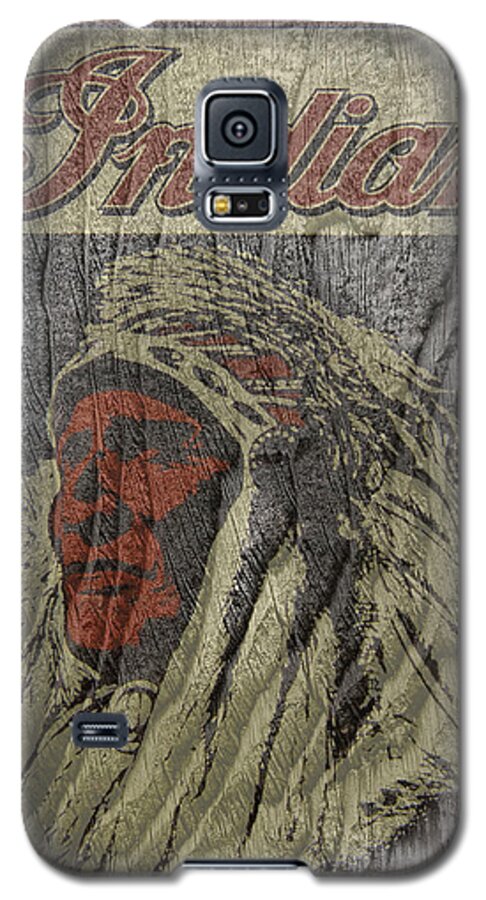 Indian Motorcycle Poster Textured Galaxy S5 Case featuring the photograph Indian Motorcycle PosterTextured by Wes and Dotty Weber