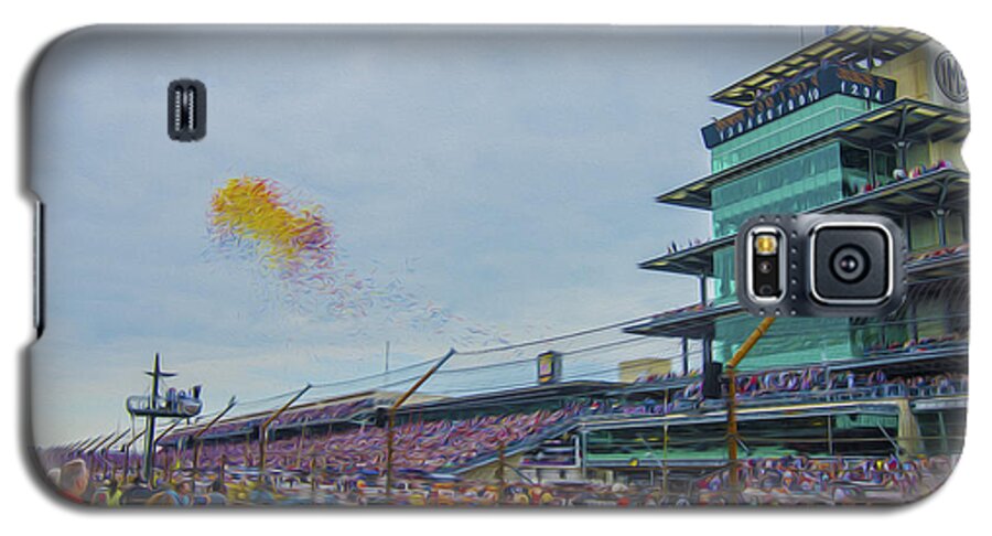 Indy 500 Galaxy S5 Case featuring the photograph Indianapolis 500 May 2013 Balloons Race Start by David Haskett II