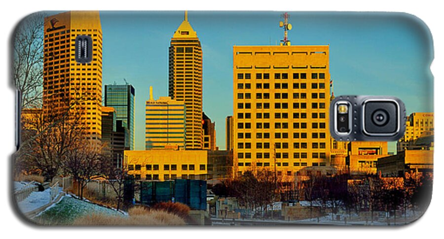 Indianapolis Galaxy S5 Case featuring the photograph Indianapolis Skyline Dynamic by David Haskett II