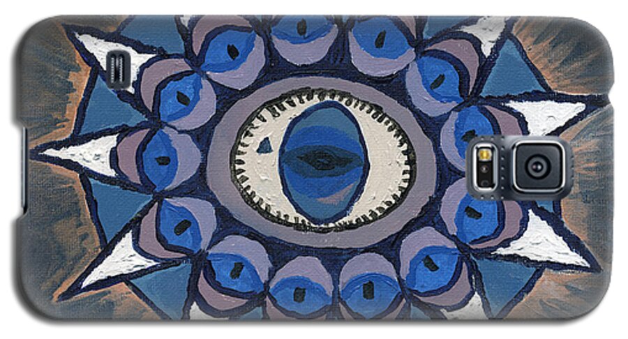 Third Eye Galaxy S5 Case featuring the painting Inner Sight by Julia Stubbe